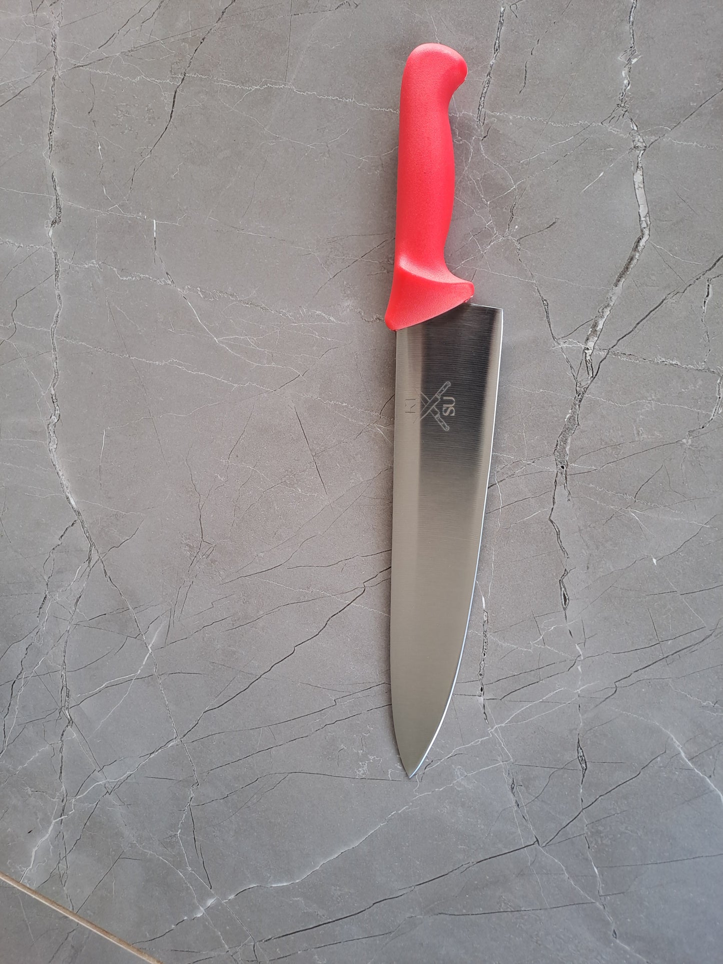 Commercial 10" Chef Knife — Red Handle
