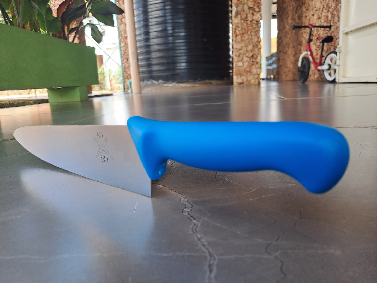 Commercial 10" Chef Knife — Blue Handle